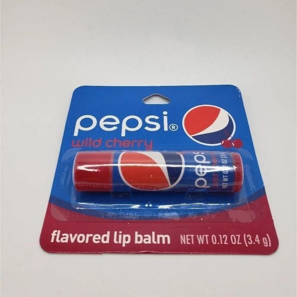 𝅺pepsi wild cherry flavored lip balm